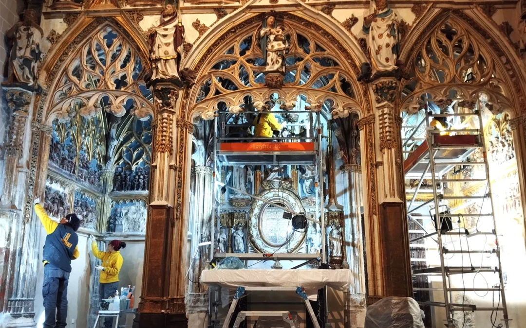 Restauración de los elementos decorativos de la Capilla de los Corporales de Daroca